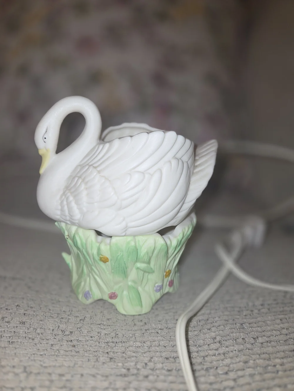 Vintage porcelain swan
